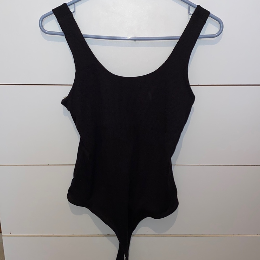 Black tank top body suit
